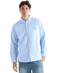 Oxford Long Sleeve Shirt in Blue