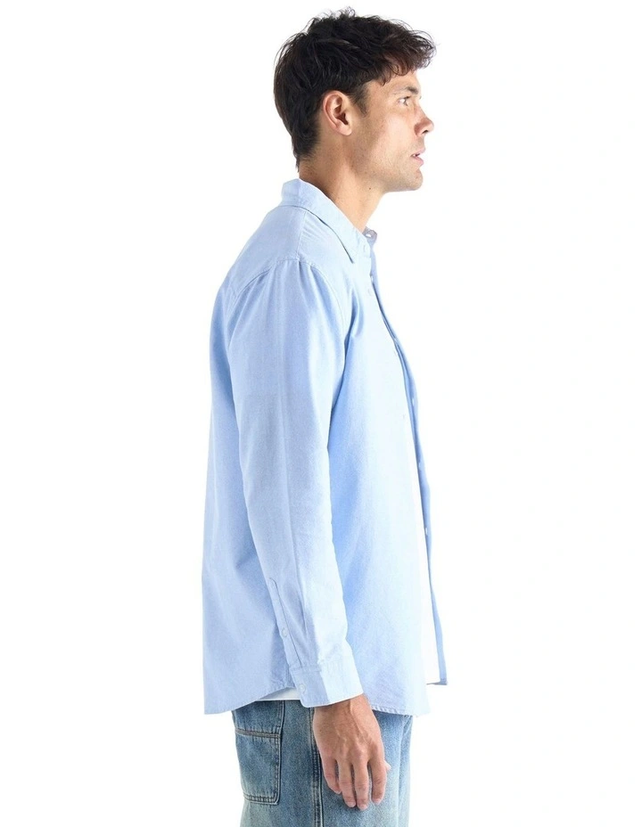 Oxford Long Sleeve Shirt in Blue image 3