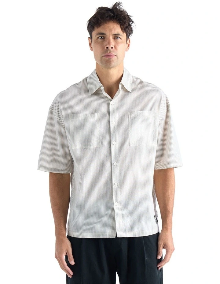 Promenade Short Sleeve Shirt in Bone image 1