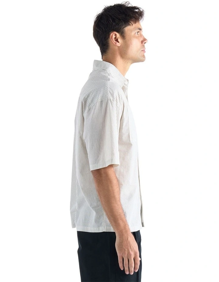 Promenade Short Sleeve Shirt in Bone image 3