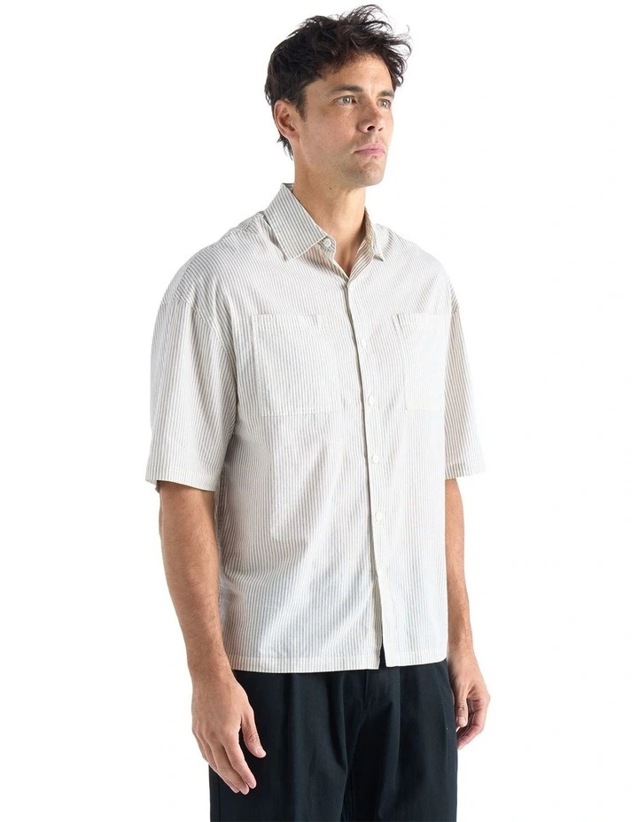 Promenade Short Sleeve Shirt in Bone image 5