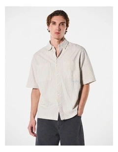 Theo Ss Shirt Beige Off White