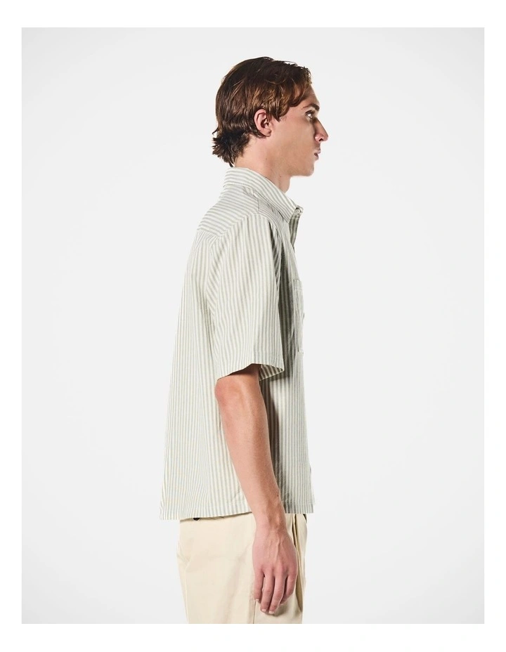 Theo Ss Shirt Green Off White image 4