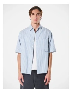 Theo Ss Shirt Navy Off White