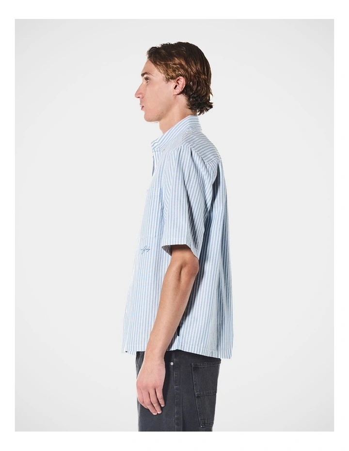 Theo Ss Shirt Navy Off White image 3