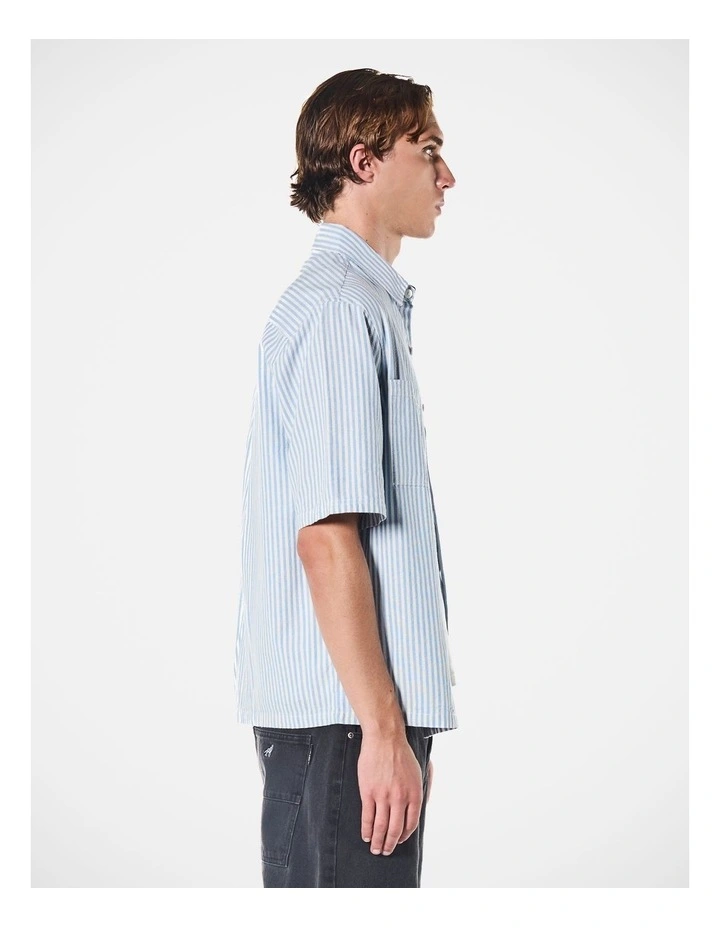 Theo Ss Shirt Navy Off White image 4