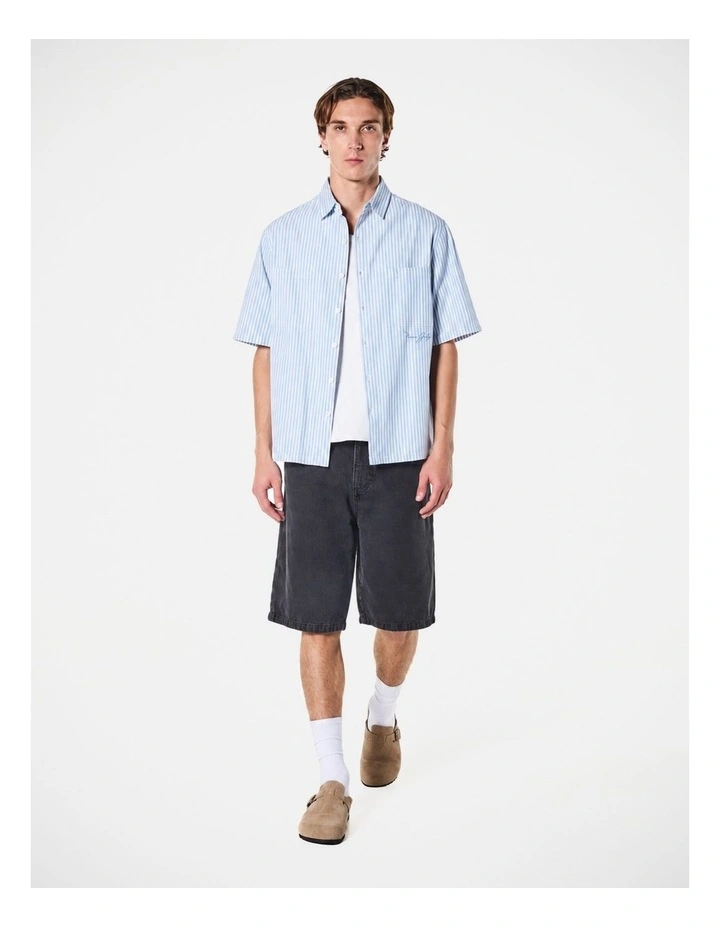 Theo Ss Shirt Navy Off White image 5
