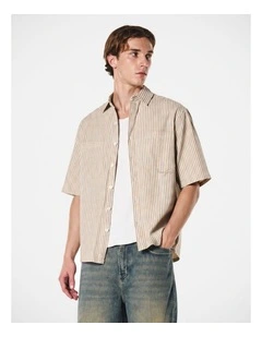 Theo Ss Shirt Brown Off White