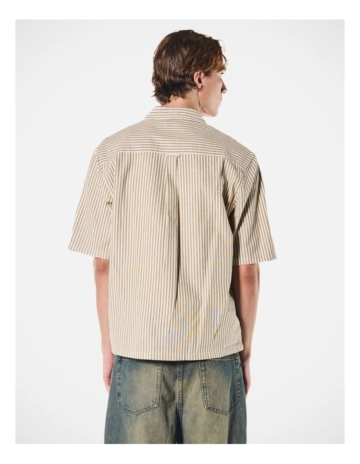 Theo Ss Shirt Brown Off White image 2