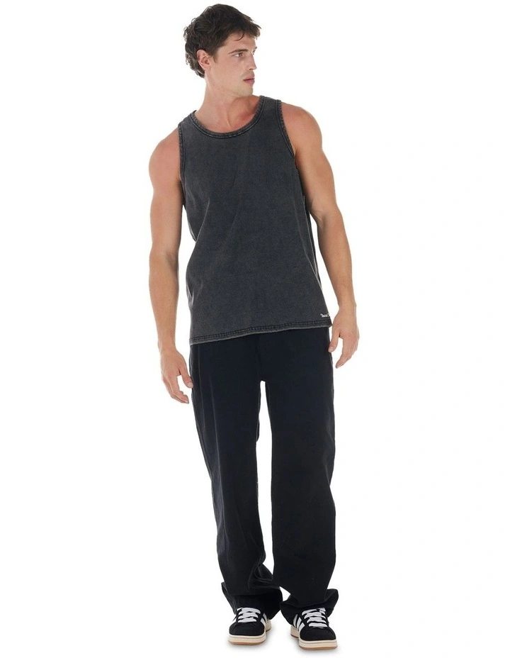 Winston Rib Singlet in Enzyme Black image 5