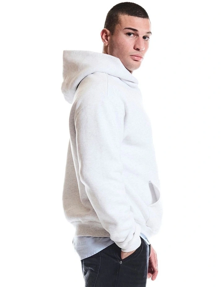 Venice Hoodie in White Marl image 3