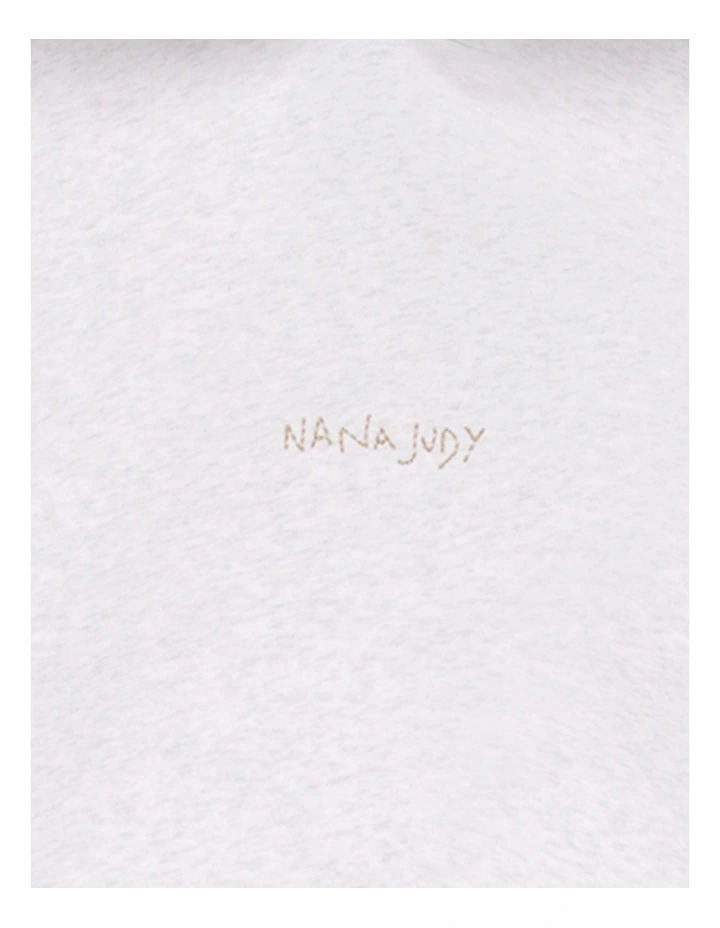 Venice Hoodie in White Marl image 7