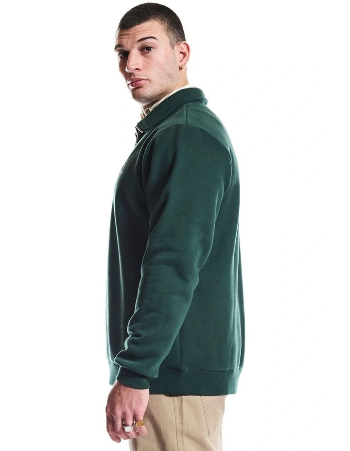 Portofino Quarter Zip in Green image 3