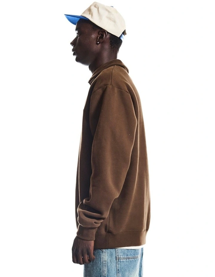 Venice Quarter Zip Brown image 4