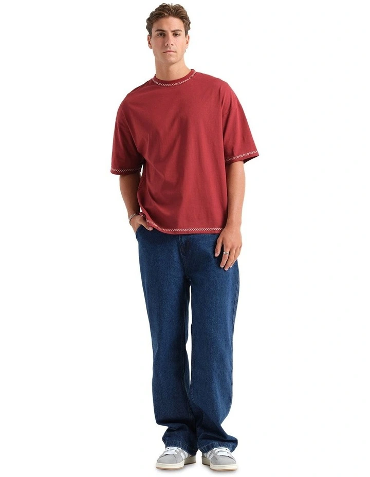 Felix T-Shirt in Burdgundy image 6