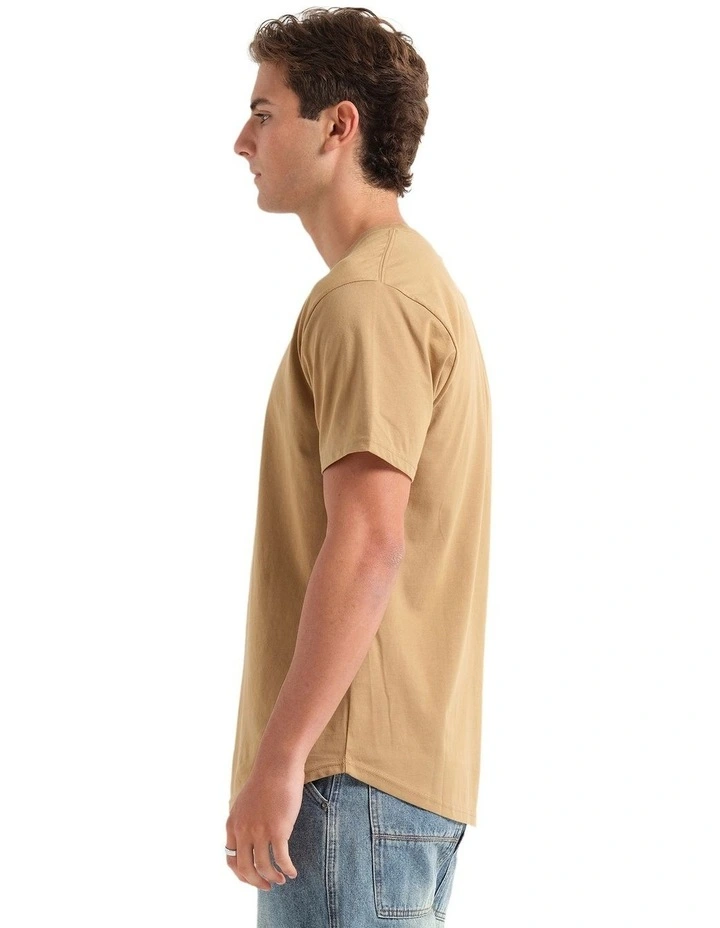 Signature T-shirt in Beige image 3