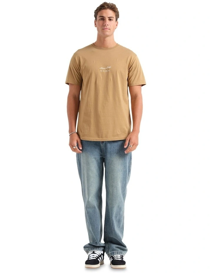 Signature T-shirt in Beige image 5