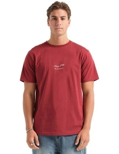 Signature T-shirt in Burgundy