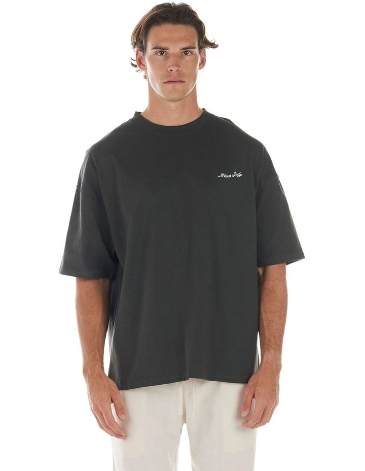 Sun Club T-Shirt in Charcoal image 1