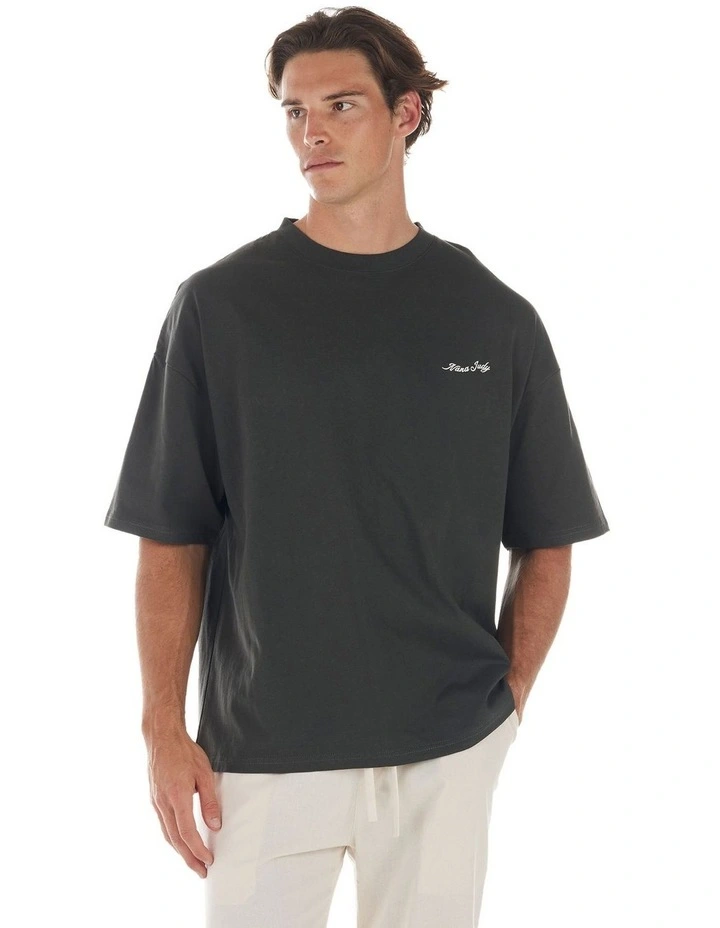 Sun Club T-Shirt in Charcoal image 4