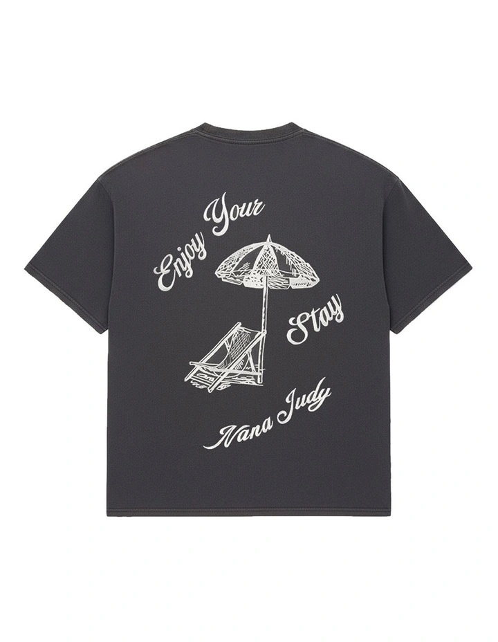 Sun Club T-Shirt in Charcoal image 6