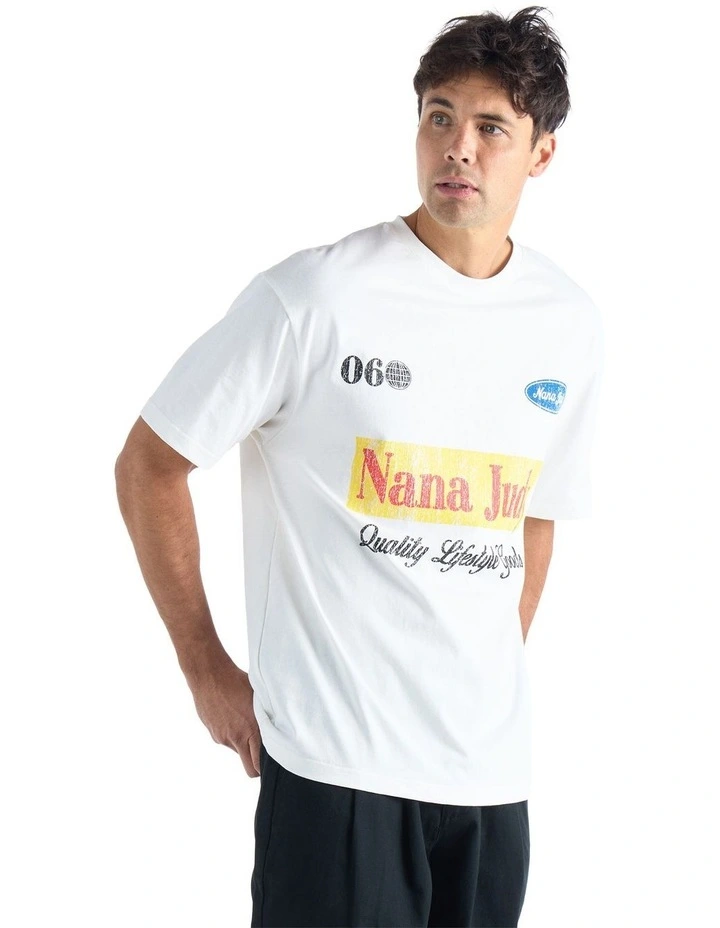 Moto 06 T-shirt in Off White image 6