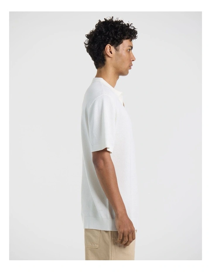 Francois Knitted Polo Off White image 4