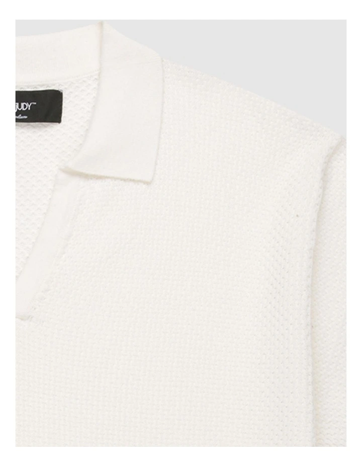 Francois Knitted Polo Off White image 7