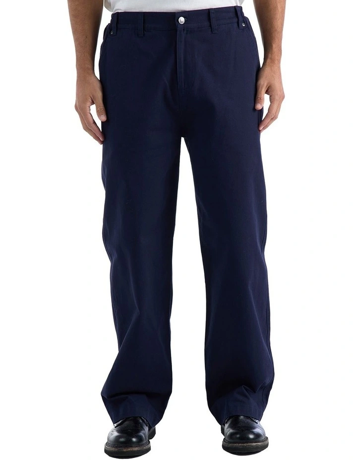Vincent Drill Pant in Navy image 1