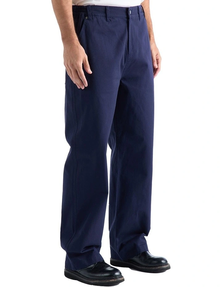 Vincent Drill Pant in Navy image 3