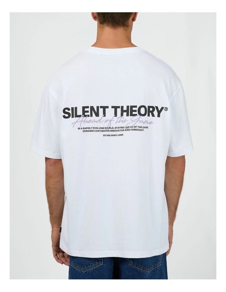 Stayin' Ahead Tee in White image 2