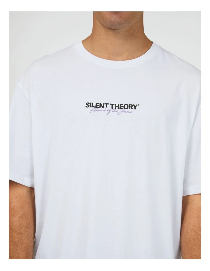 Stayin' Ahead Tee in White image 4