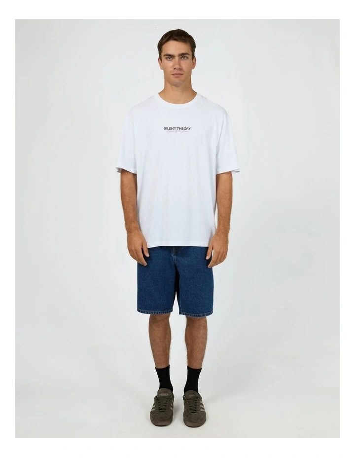 Stayin' Ahead Tee in White image 5