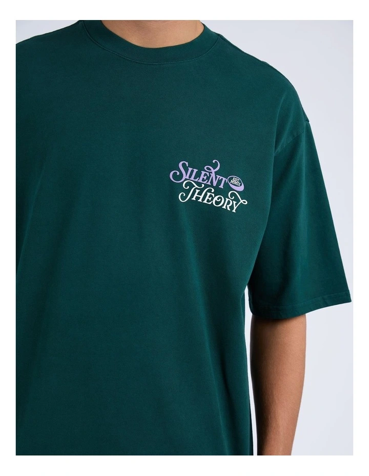 League Box Tee in Green image 4