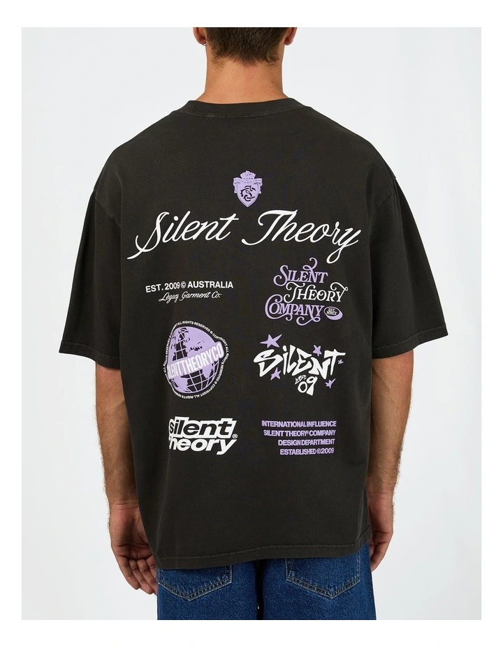 Influence Box Tee in Black image 2