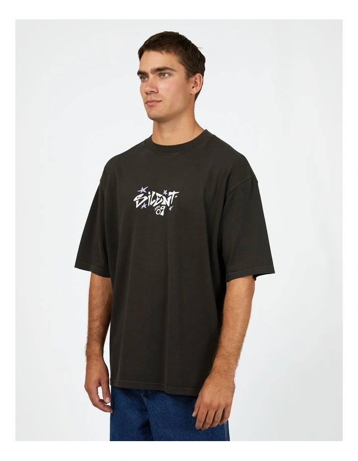 Influence Box Tee in Black image 3