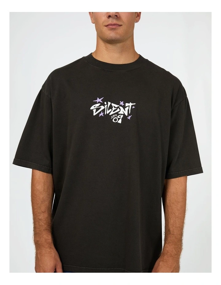Influence Box Tee in Black image 4