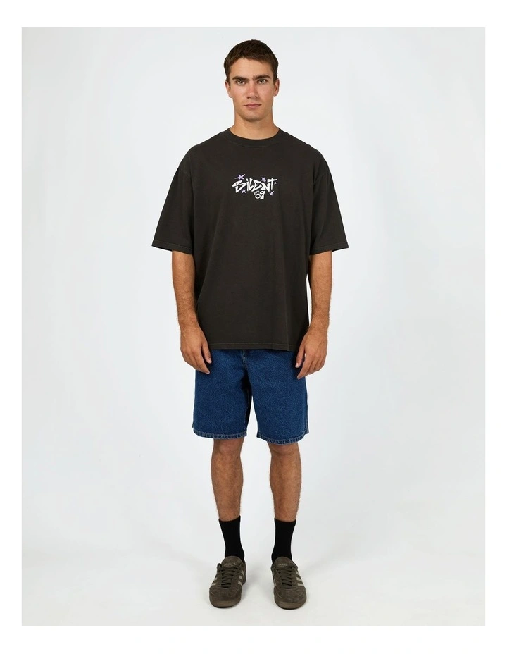 Influence Box Tee in Black image 5