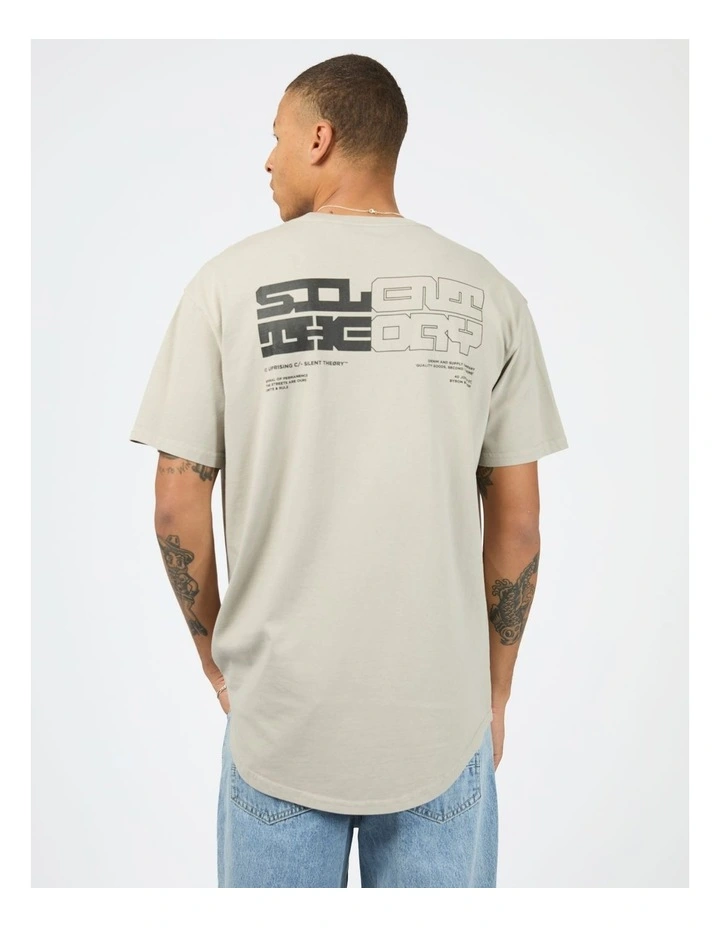 Privacy Short Sleeve Tee in Grey image 2