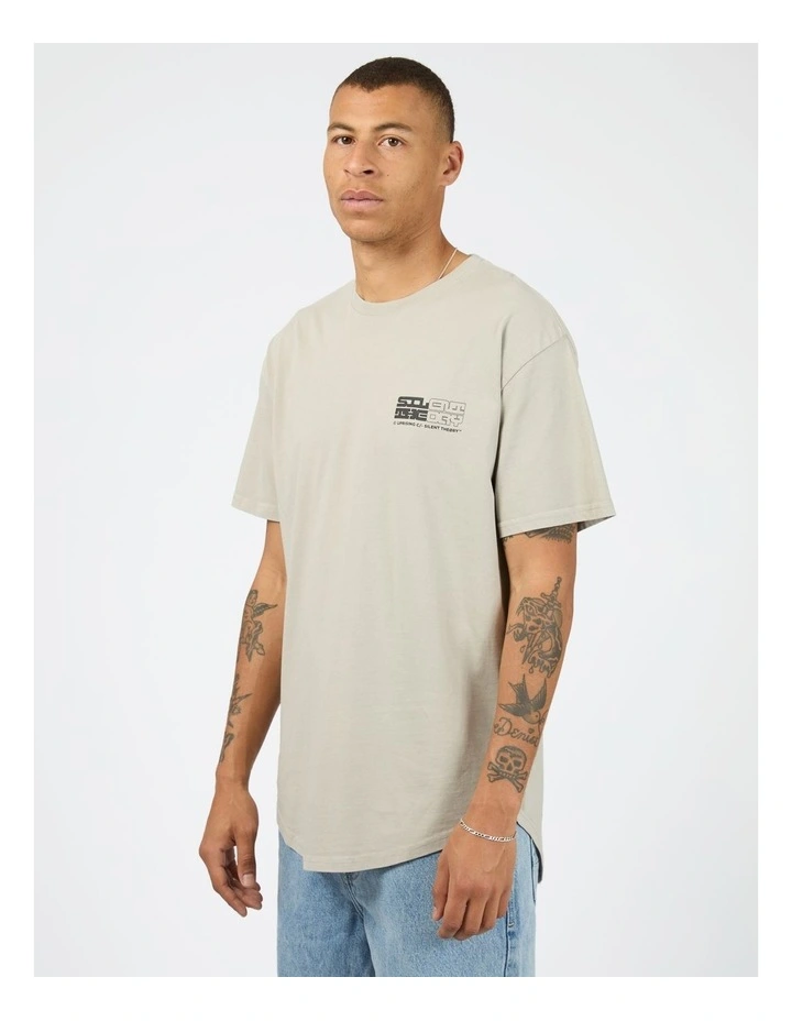 Privacy Short Sleeve Tee in Grey image 3
