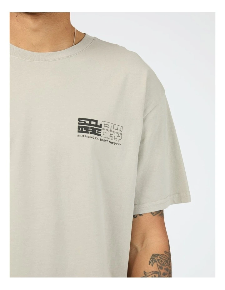 Privacy Short Sleeve Tee in Grey image 4