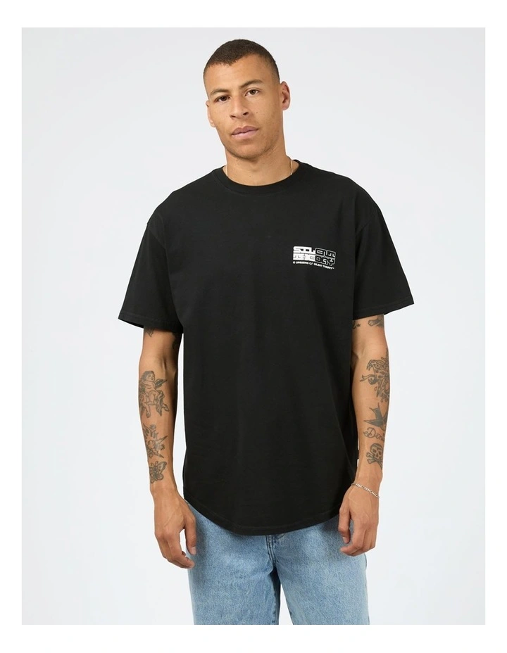 Privacy Short Sleeve Tee in Black image 1