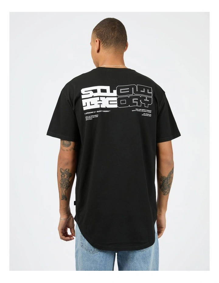 Privacy Short Sleeve Tee in Black image 2