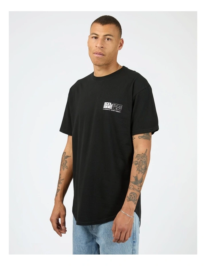 Privacy Short Sleeve Tee in Black image 3