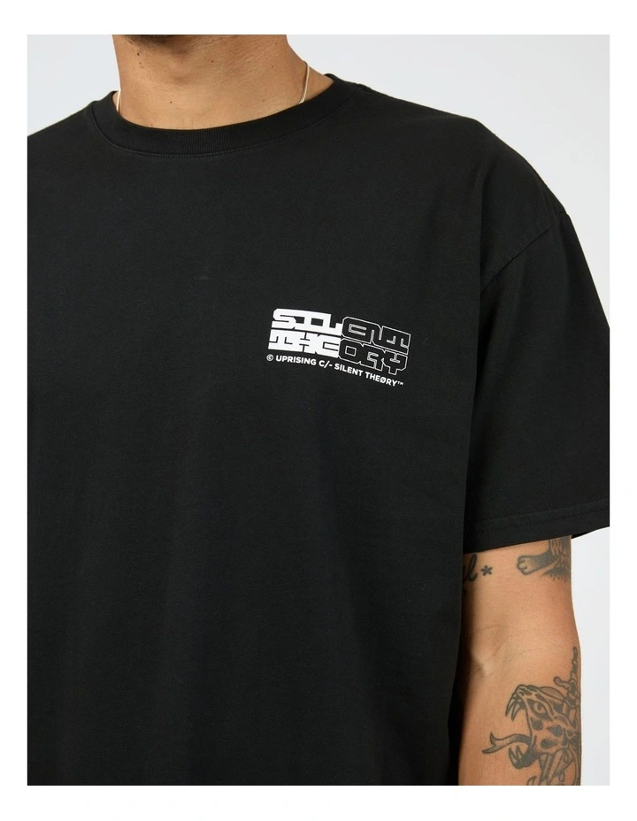 Privacy Short Sleeve Tee in Black image 4