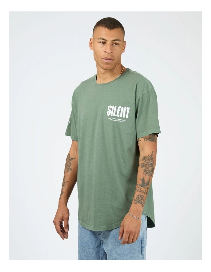 Jaxon Short Sleeve Tee in Green image 3
