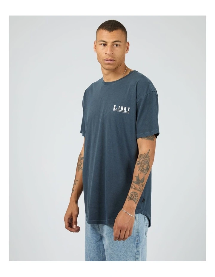 Slow Down Tee in Blue image 3