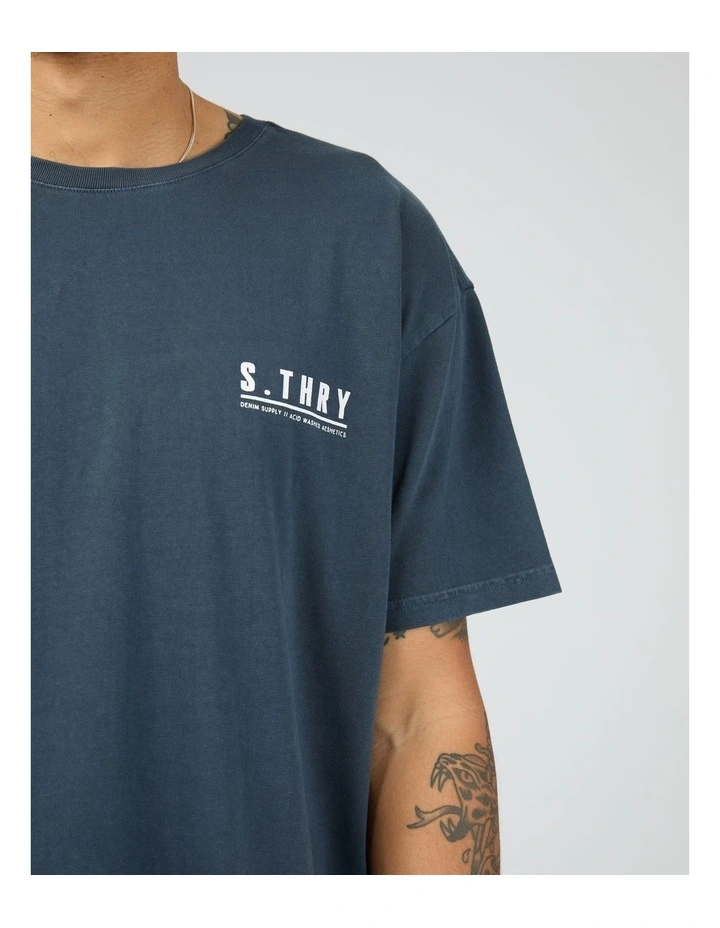 Slow Down Tee in Blue image 4