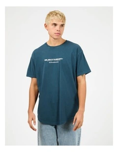 Charger Scoop Tee in Blue