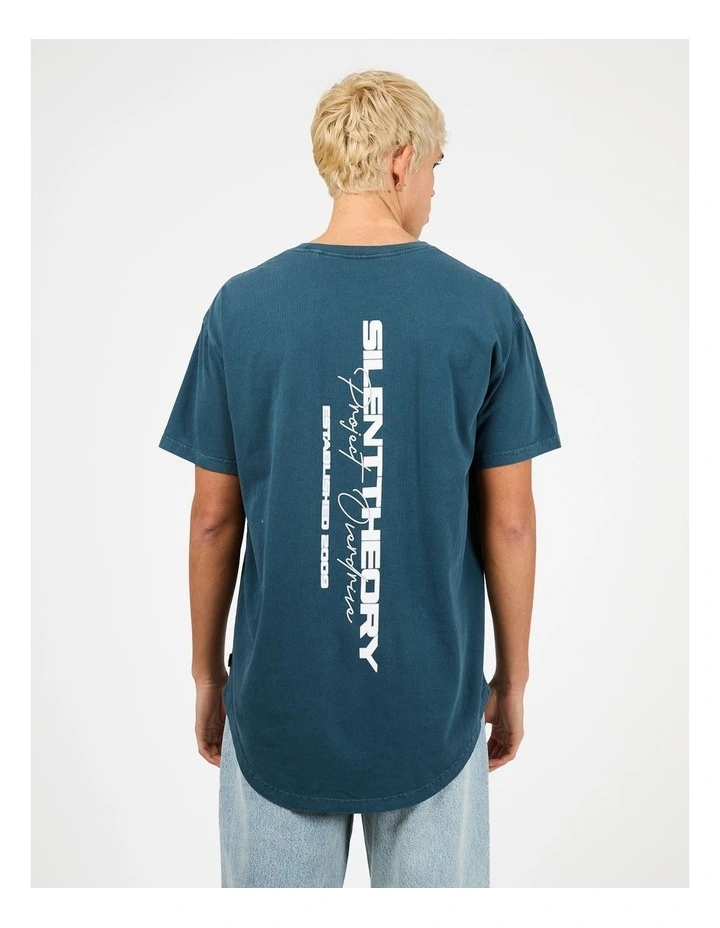 Charger Scoop Tee in Blue image 2
